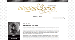 Desktop Screenshot of intentionandgrace.com